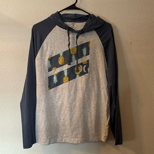Hurley pineapple print hoodie size small